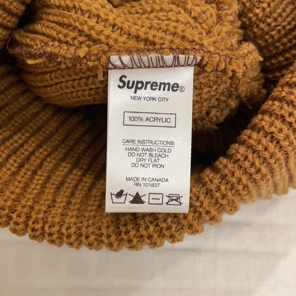 Supreme Tan Beanie, Unisex - Picture 4 of 4